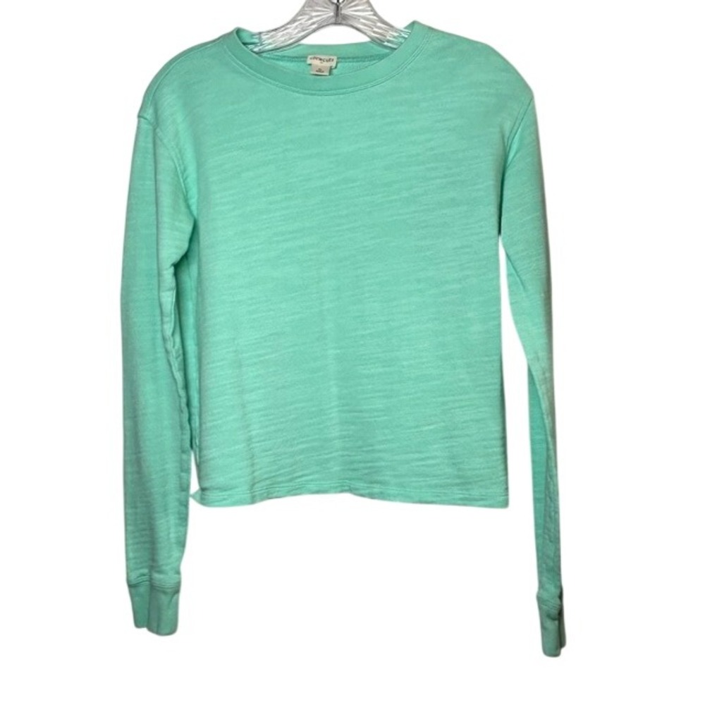 Crewcuts by J. Crew Kid's Girls Mint Green Long Sleeve Sweater XL